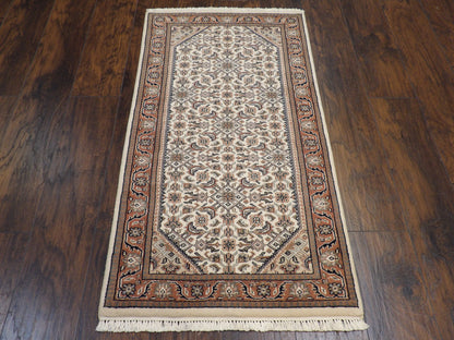 Fine Persian Mir Herati Hand knotted Wool Rug 2'4" x 4'8" - W11359