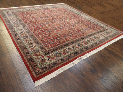 Tribal Persian Herati Mir 10 x 10 Hand knotted Wool Rug - w547