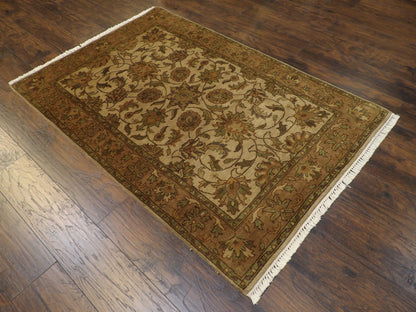 Jaipur Kashan Antique Wash 4'0" x 6'0" Hand-knotted Rug - w621