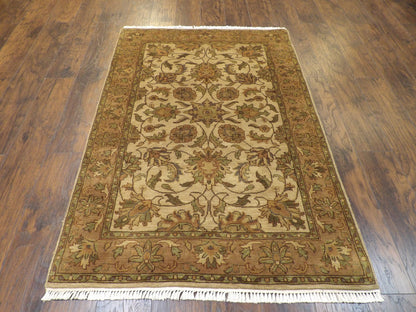 Jaipur Kashan Antique Wash 4'0" x 6'0" Hand-knotted Rug - w621