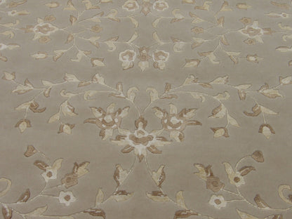 Modern Tibetan Flower Design High Low 6'0"x9'0" Hand-knotted Rug -w728