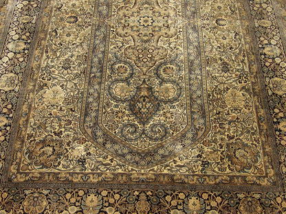 Fine Silk Shalimar Tabriz 4'0"x6'0" Hand-knotted Rug -con-10a