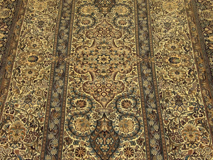 Fine Silk Shalimar Tabriz 4'0"x6'0" Hand-knotted Rug -con-10a