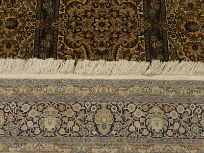 Fine Silk Shalimar Tabriz 4'0"x6'0" Hand-knotted Rug -con-10a