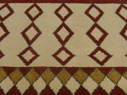 Moroccan Tulu Thick Pile Hand knotted Wool Rug 5'0" x 7'10" - W786