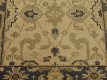 Turk Oushak Vege Dye White Wash Hand knotted Rug 2'7" x 15'9" -  W802