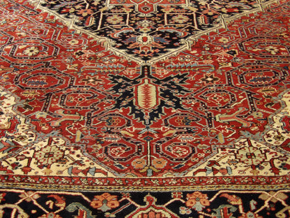 Persian Antique Sherapi Hand-knotted Rug 11'8" x 15'3" - W829