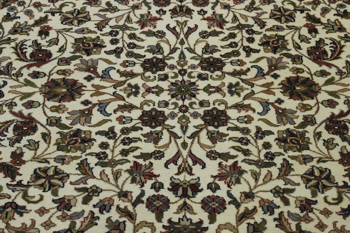 Back of Traditional Mahal Design hand-knotted rug