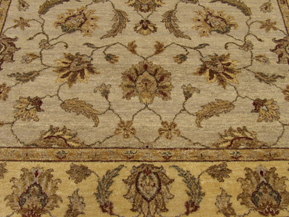 Indo Oushak Chobie Vege Dye Hand knotted Wool Rug 6'0" x 9'0" - W882