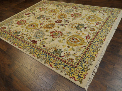 Colorful Modern Rich Ziegler Design 8'0"x10'0" Hand-knotted Rug -w11176