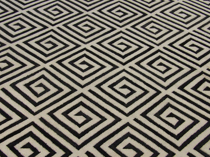 Tibetan 100 Line Modern Design 8'0"x10'0" Hand-knotted Rug -w1028