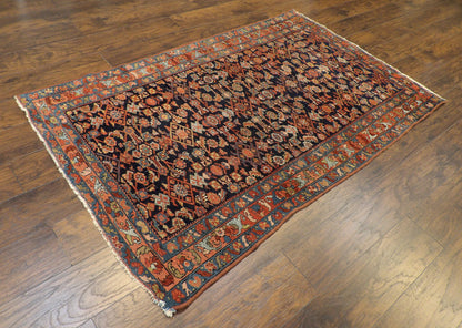 Antique Persian Mir Hand knotted Wool Rug 4'3" x 7'0" - W1040