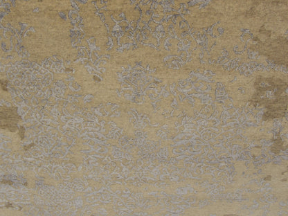 Modern Abstract Broken Hand knotted Wool/Silk Rug 8'2" X 9'9" - W1054