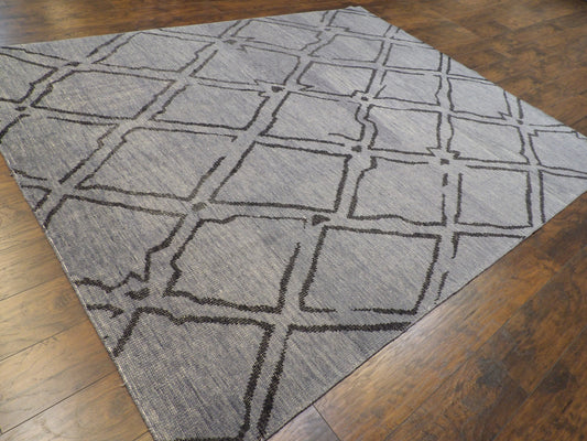 Overdye Modern Vintage Soumak Wave 8'0"x10'0" Hand-knotted Rug -w1069