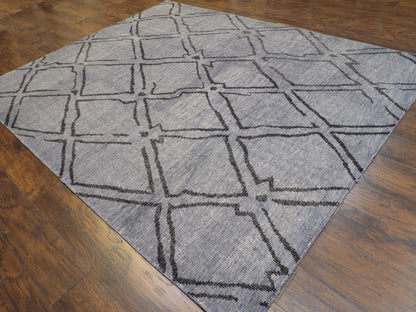 Overdye Modern Vintage Soumak Wave 8'0"x10'0" Hand-knotted Rug -w1069