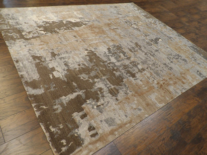 Modern Abstract Marble Design 8'0"x10'0" Hand-knotted Rug -w1075