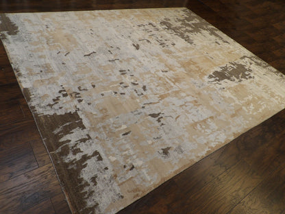 Modern Abstract Marble Design 8'0"x10'0" Hand-knotted Rug -w1075