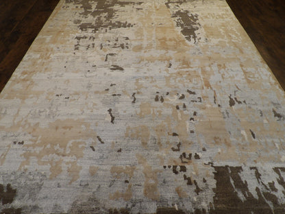 Modern Abstract Marble Design 8'0"x10'0" Hand-knotted Rug -w1075