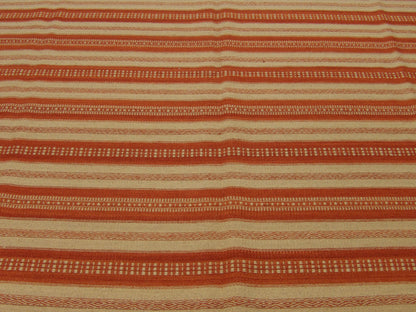 Coastal Flat-Weave Indoor/Outdoor Beach Rug 9'0"x12'0" Hand-knotted Rug -w10760