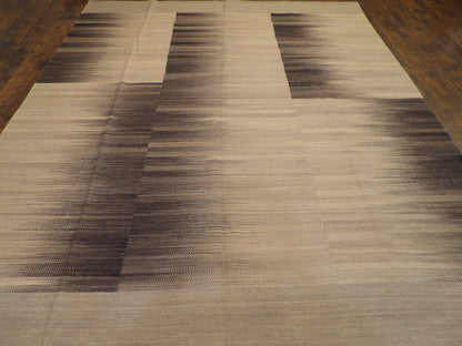 Coastal Flat-Weave Indoor/Outdoor 8'0"x10'0" Hand-knotted Rug -w1080