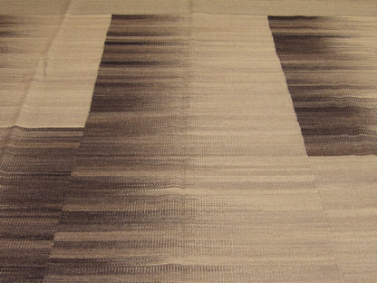 Coastal Flat-Weave Indoor/Outdoor 8'0"x10'0" Hand-knotted Rug -w1080