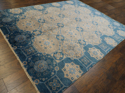 European Design Bamboo Silk Hand-knotted Rug 7'8" x 9'9" - W11263