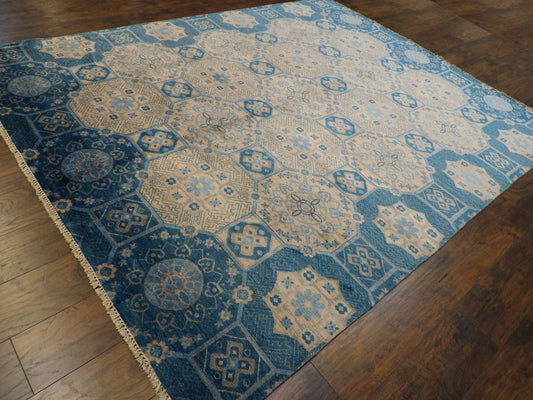 European Design Bamboo Silk Hand-knotted Rug 7'8" x 9'9" - W11263