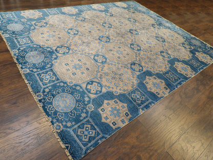 European Design Bamboo Silk Hand-knotted Rug 7'8" x 9'9" - W11263