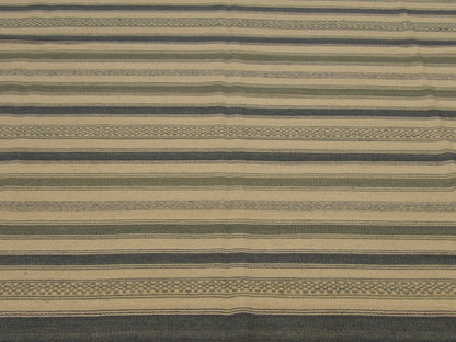 Coastal Flat-Weave Indoor/Outdoor 8'0"x10'0" Hand-knotted Rug -w1096