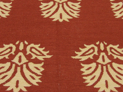 Coastal Flat-Weave Indoor/Outdoor Beach Rug 8'0"x10'0" Hand-knotted Rug -w1097