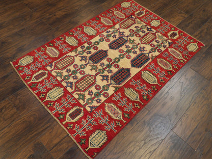 Tribal Super Kazak Hand-knotted Rug 3'0" x 5'0" - W1115