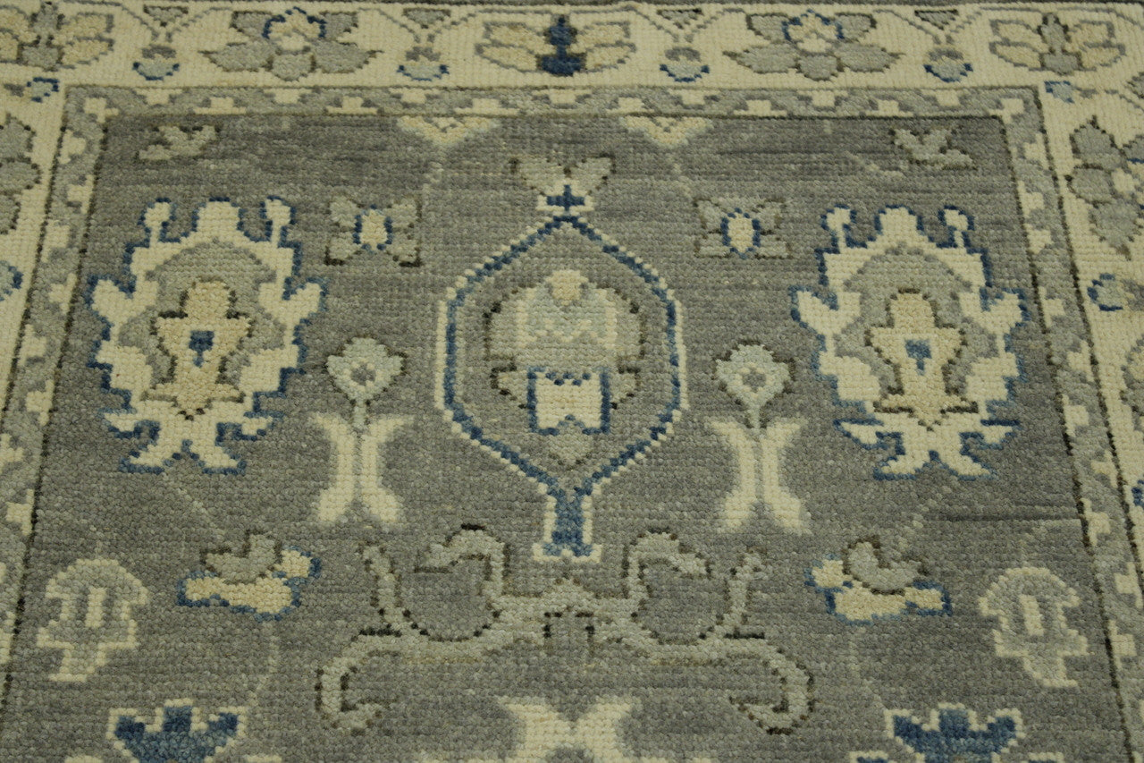 Full view of Oushak Chobi rug