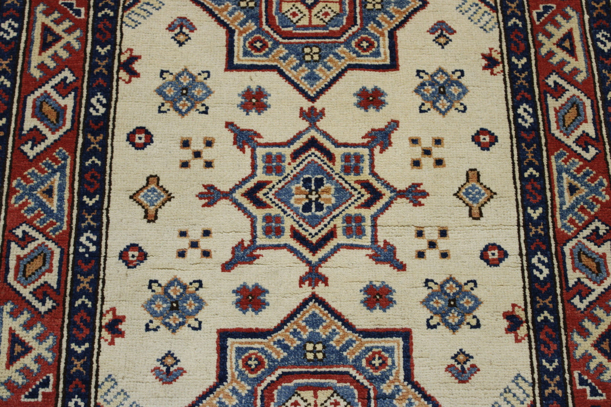 Close-up of wool pile, Beige rug