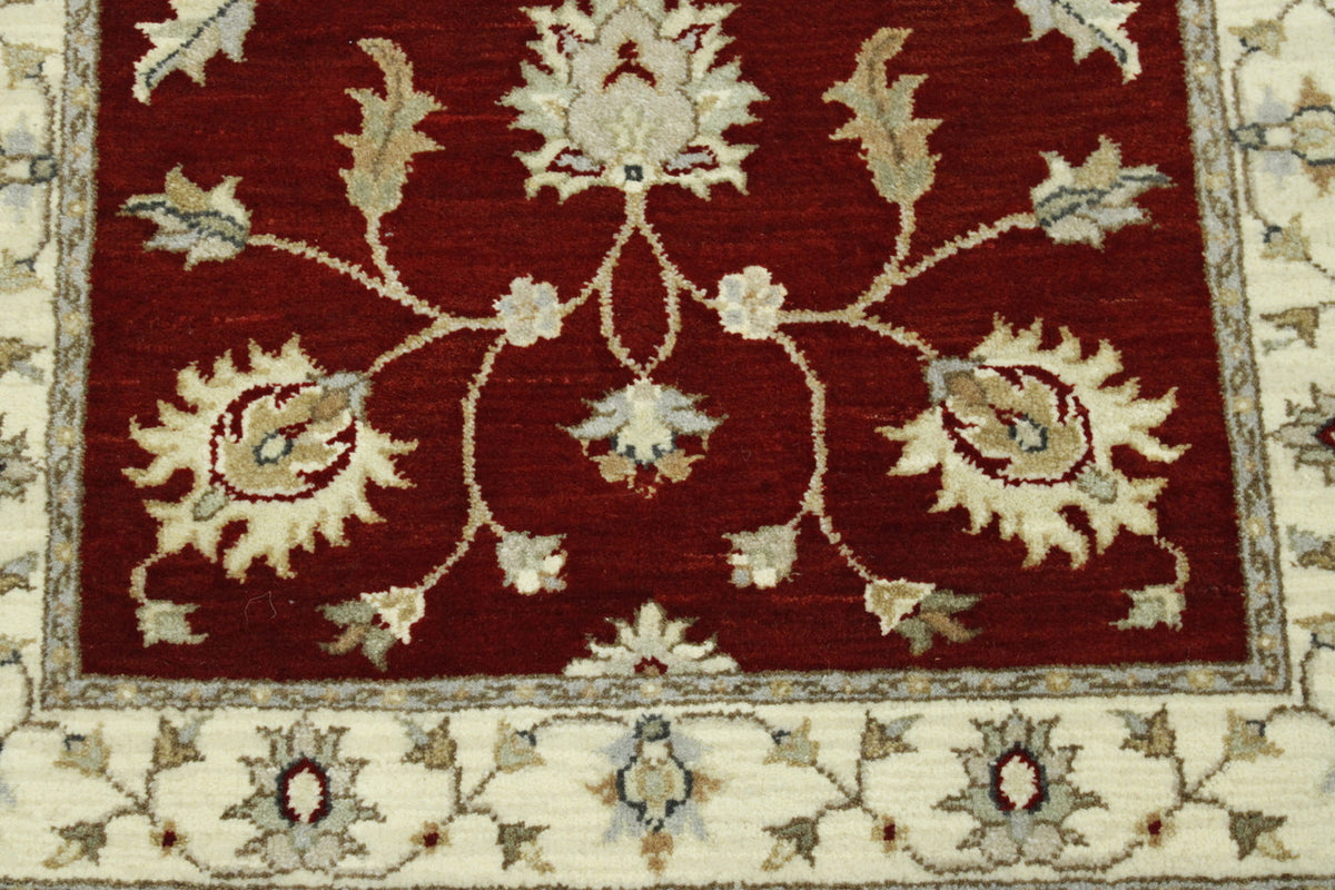 Traditional Indo Ziegler Chobi rug corner detail