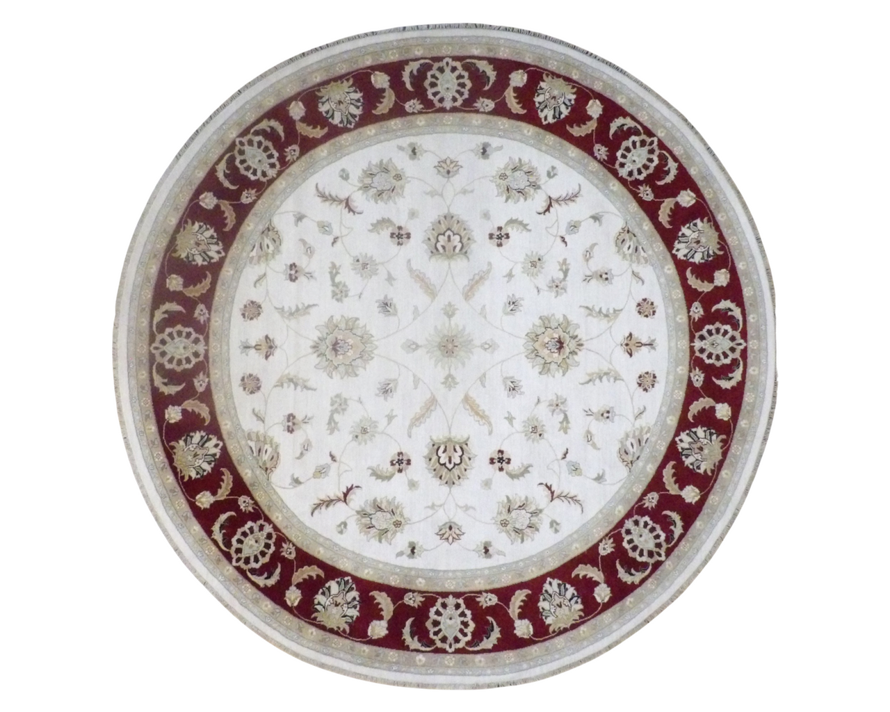 Ziegler Oushak / Peshawar hand-knotted wool rug in Beige, 10'0" x 10'0", SKU w11421