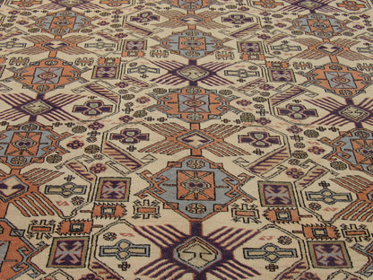 Back of antique hand-knotted rug