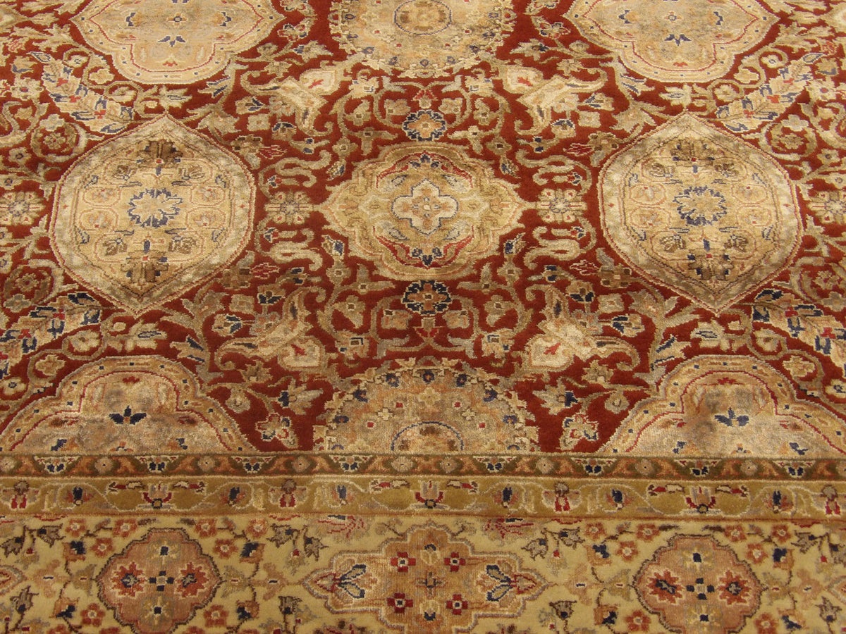 Fine Persian Silky Haji Jalili rug border detail