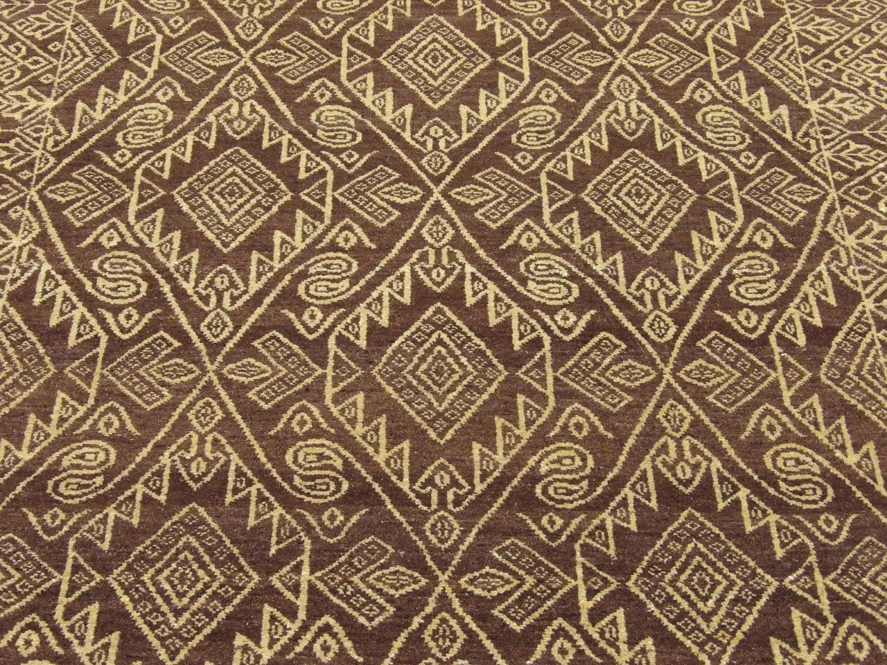 Natural dye wool texture close-up, Ikat design