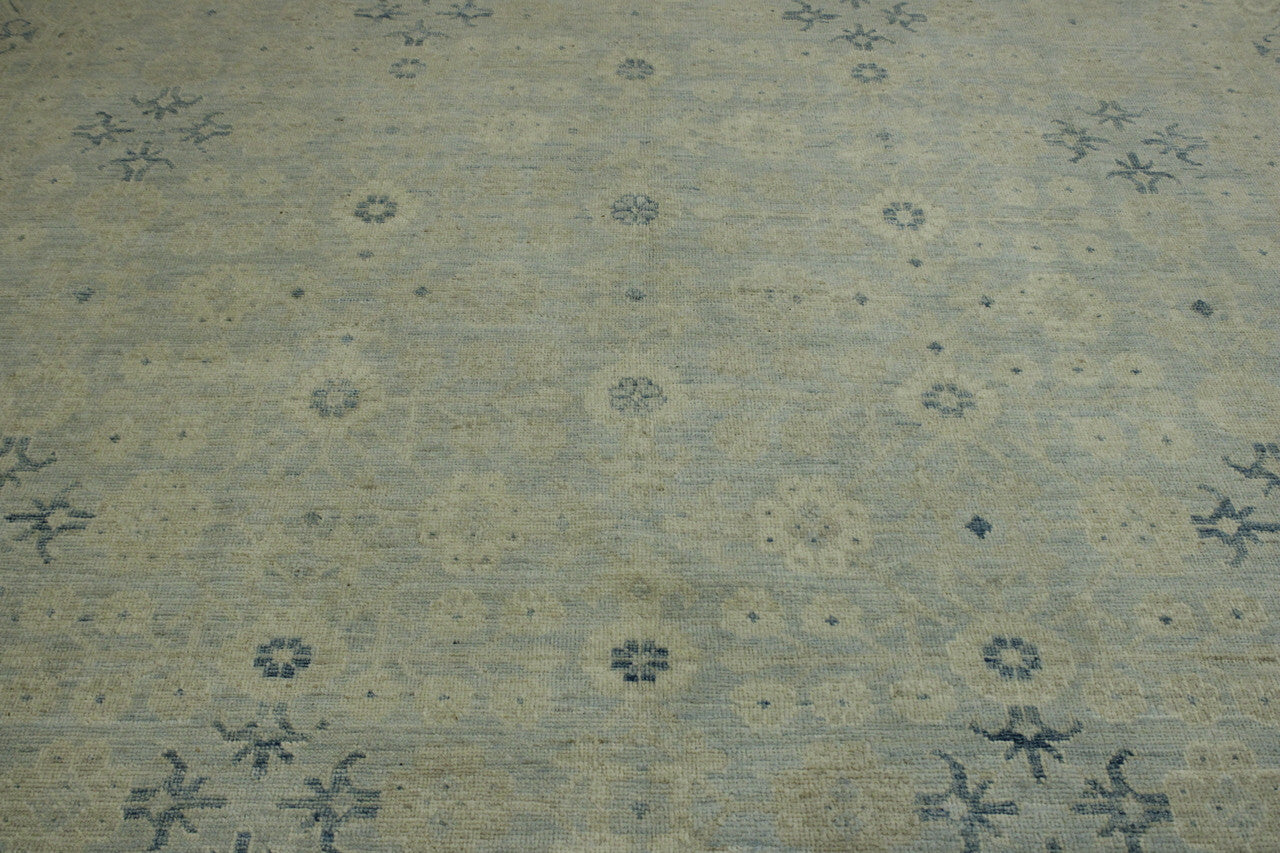 Back of Oushak Wash Chobi hand-knotted rug