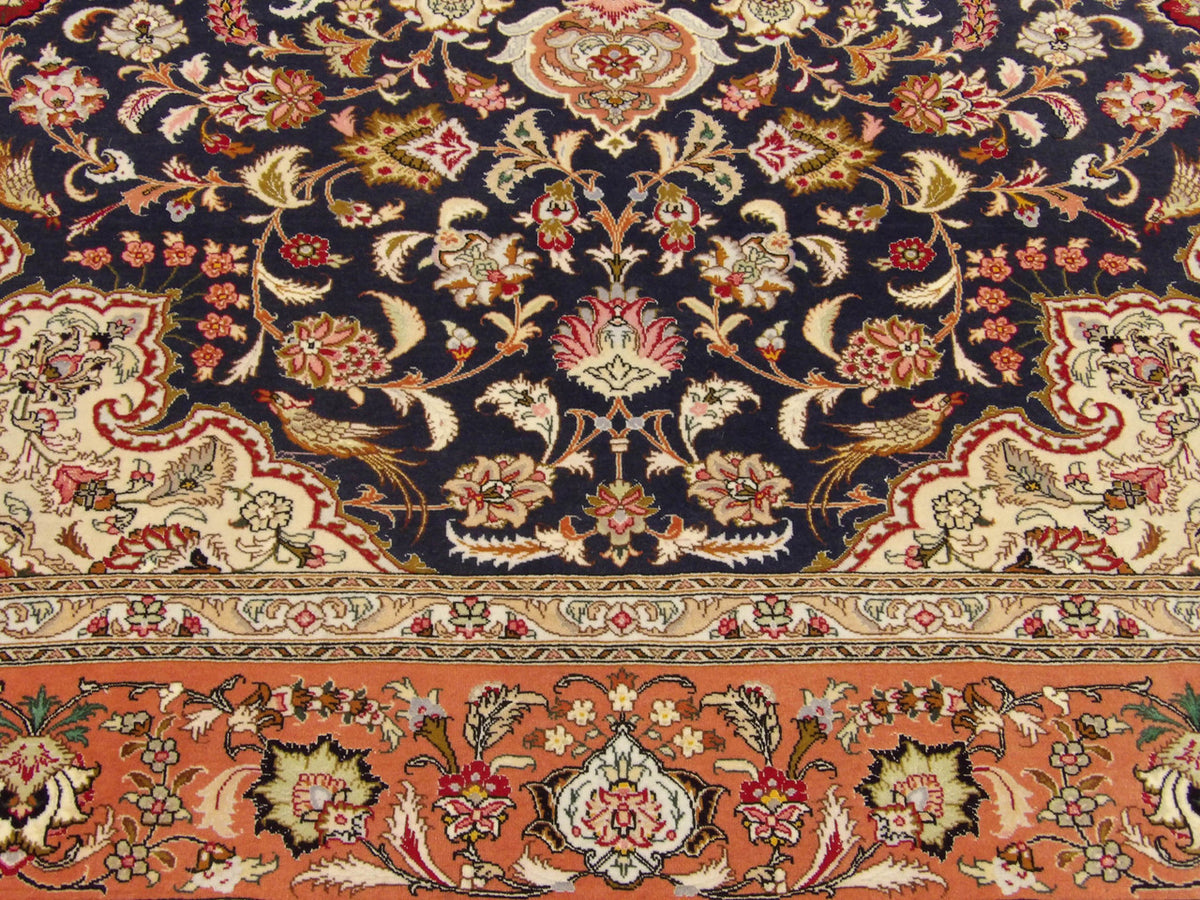 Qum rug border detail