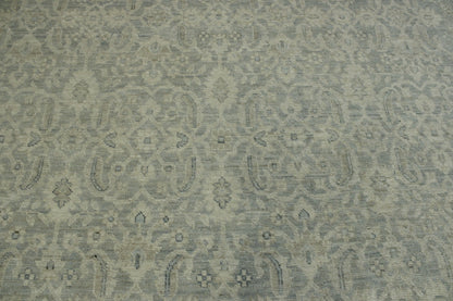 Back of Oushak Wash Chobi hand-knotted rug
