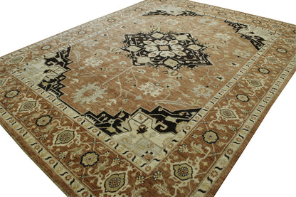 Tribal Fine Sherapi rug border detail