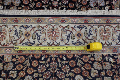 Blue Traditional Turk Heraki rug in room setting