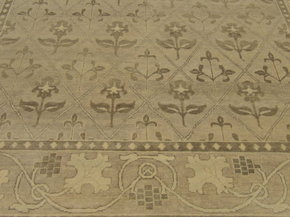 Turk Anatolian Oushak Wash rug border detail