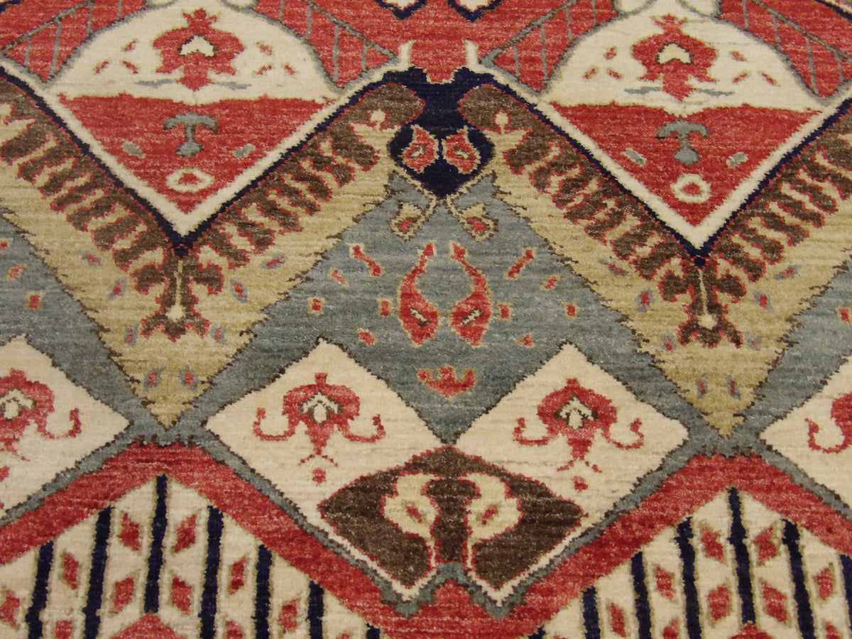 Ikat rug border detail