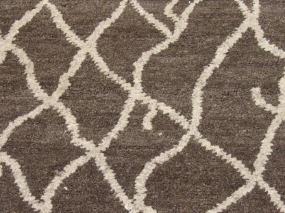 Back of Moroccan hand-knotted rug