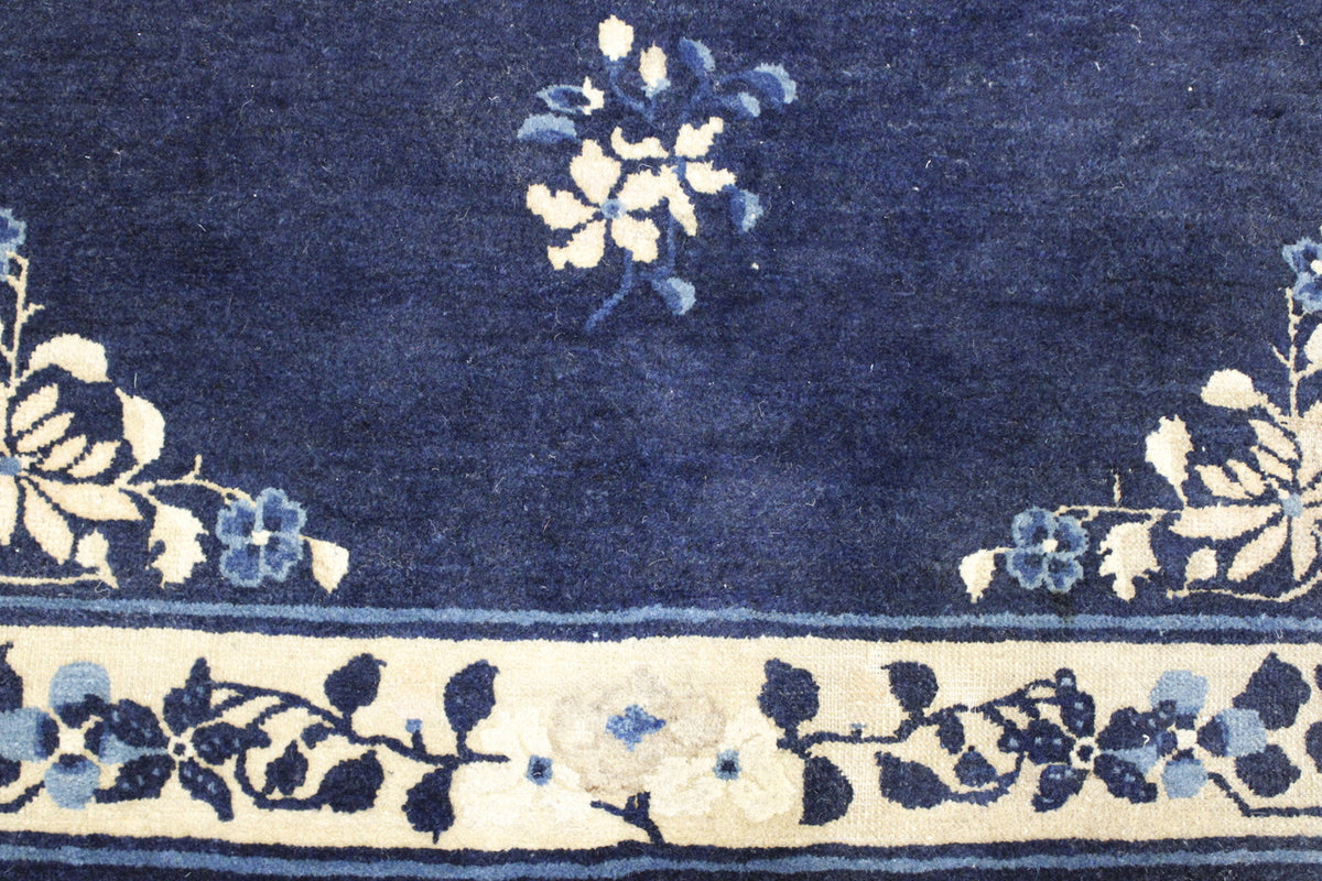 Full view of Traditional Antique Chinese Nicolson rug