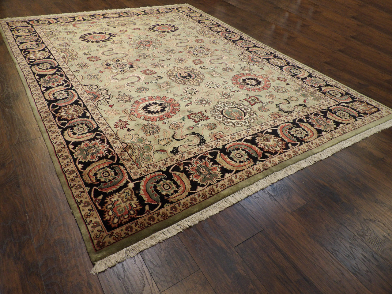 Full view of Persian Mashad rug