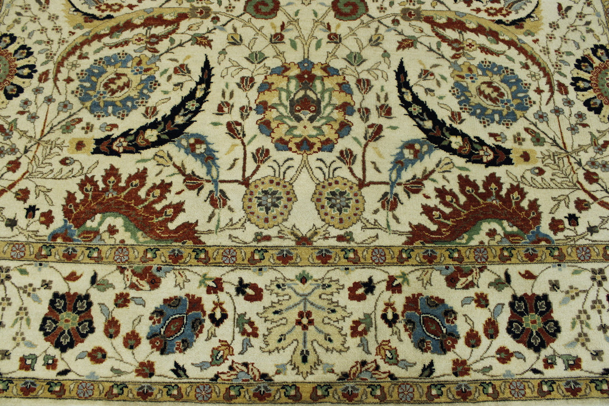 Back of Traditional Fine Sherapi hand-knotted rug
