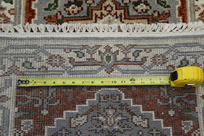 Back of Tribal Indo Heriz hand-knotted rug